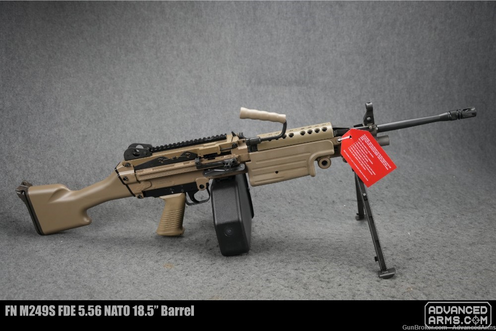 FN M249S FDE 5.56 NATO 18.5” Barrel-img-0