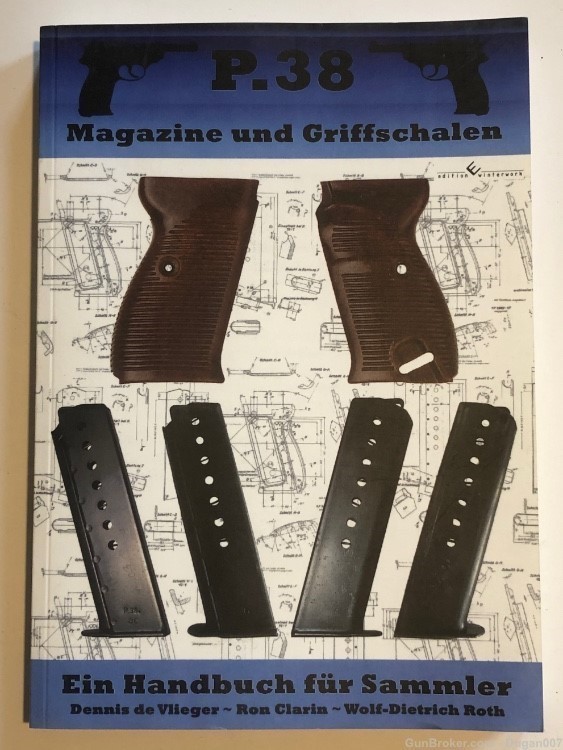 P38 magazine and grip reference book written in all German -img-0