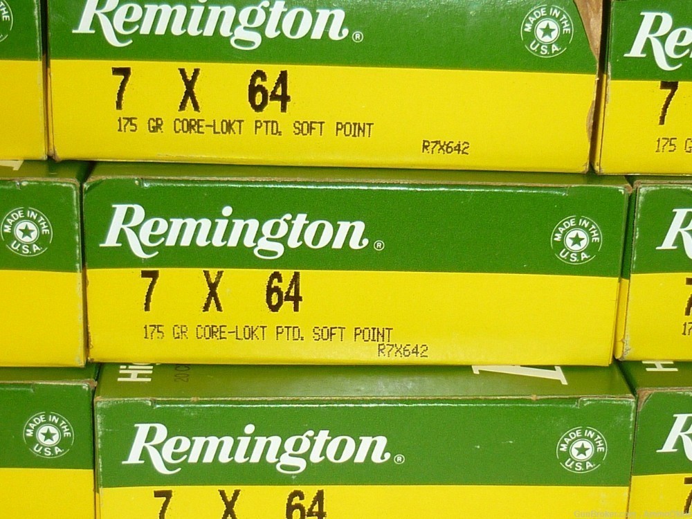 20rd - 7x64 Brenneke - Remington 175gr SP Core Lokt - 7x64mm-img-1