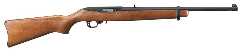 Ruger 10/22 Carbine 22 LR Rifle 18.5 10+1 Black/Hardwood -img-1