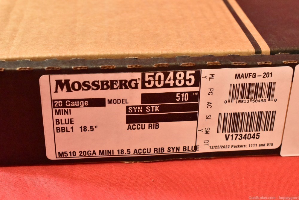 Mossberg 510 Mini Super Bantam Youth Shotgun 20GA 18.5" 50485 510 Bantam-img-9