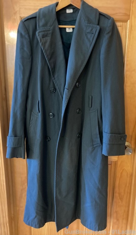 Vtg Men's Overcoat 36XL with removalable Wool Cabadine Full Length Liner-img-16