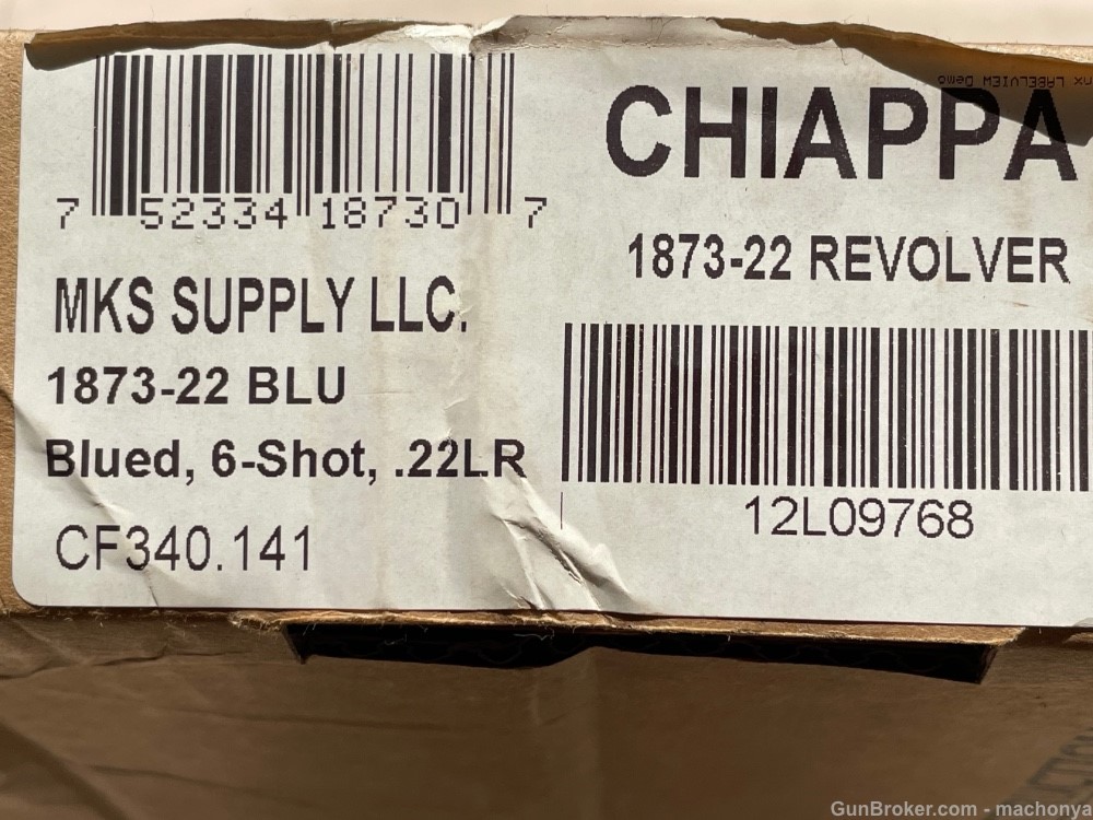 Chiappa 1873 SAA 22 Single Action Revolver 22 LR with Box No Cylinder Rod-img-20