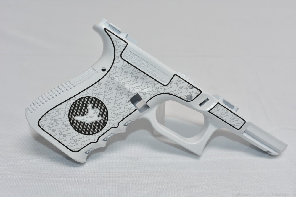 Ghost Gun Glock 19 Gen 3 Frame Custom Cerakote and Engraved-img-1