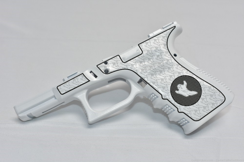 Ghost Gun Glock 19 Gen 3 Frame Custom Cerakote and Engraved-img-0