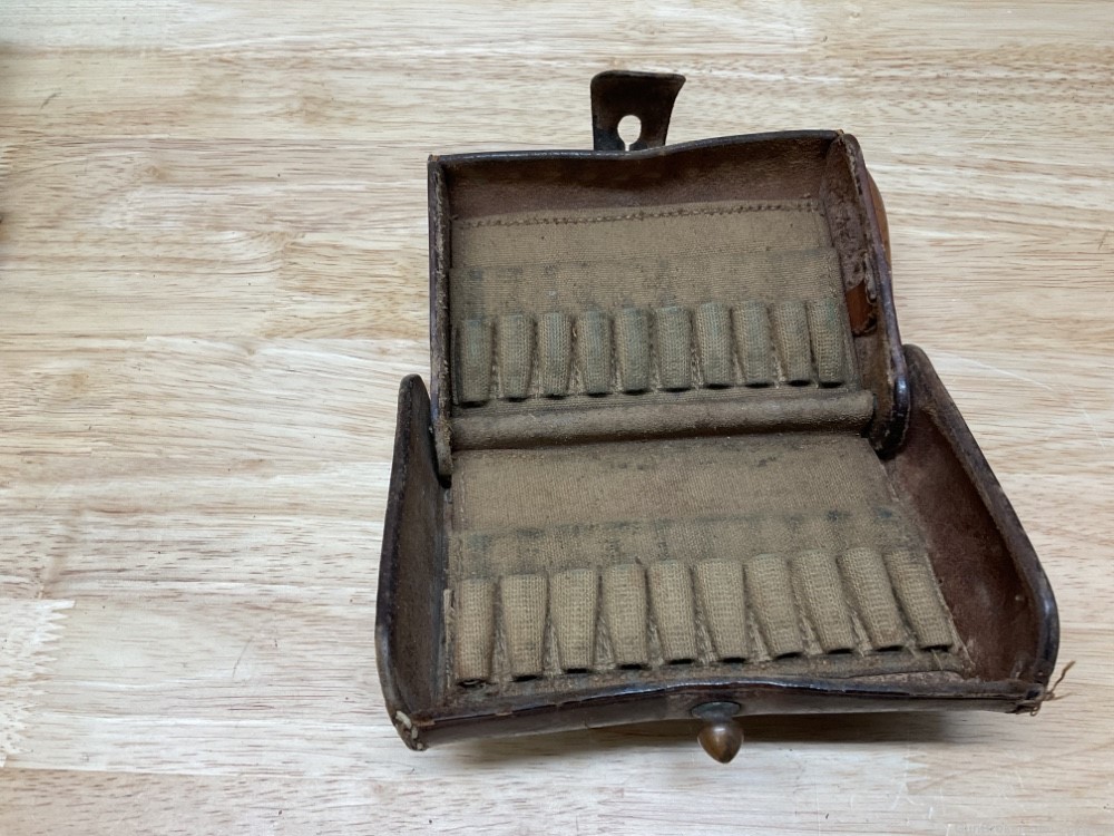 US 30-40 Krag, Brown Leather McKeever Cartridge Box-img-3