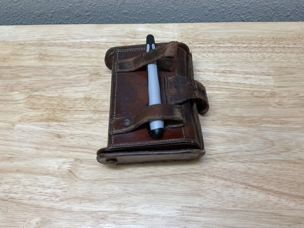 US 30-40 Krag, Brown Leather McKeever Cartridge Box-img-1