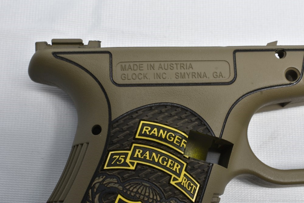 Glock 19 Gen 3 Frame Custom 75th Ranger Engraving-img-5