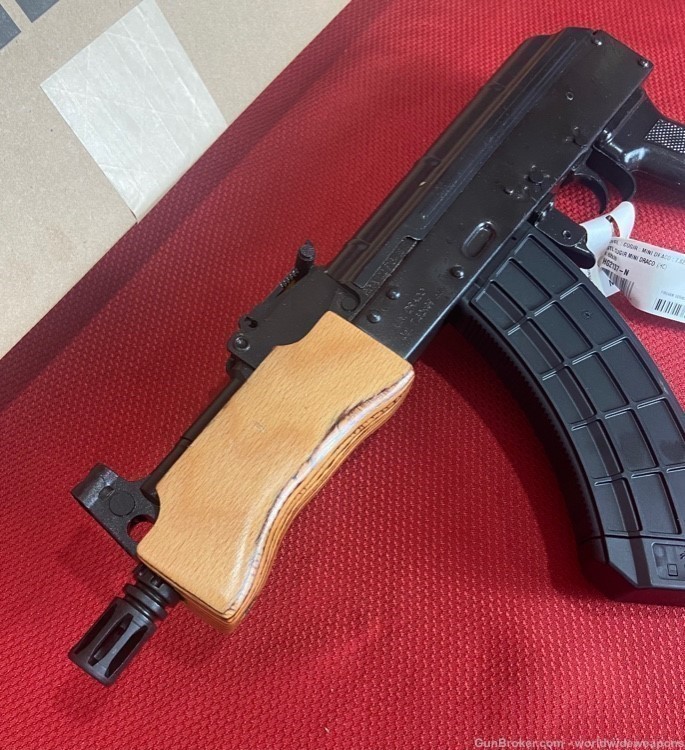 Century Arms Mini Draco AK Pistol 7.62x39mm 30 Rd 7.75" FREE SHIP NO CC FEE-img-2