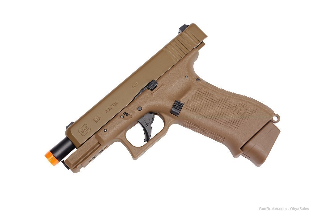 Umarex Elite Force Glock 19X G19x CO2 Airsoft Pistol Blow Back, Tan 2276338-img-6