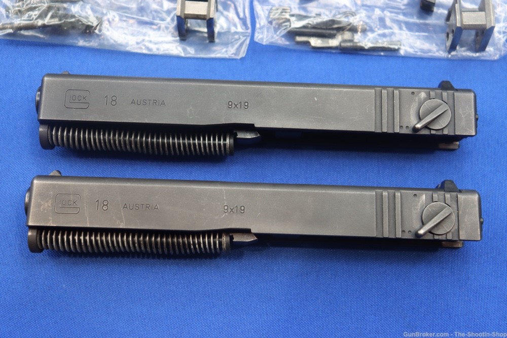 Glock Model G18C Pistol Parts Kits Lot of 2 Consecutive # Slide Assemblies-img-17