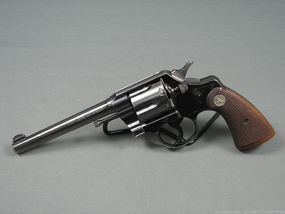Colt Army Special 32-20 6" Revolver 1925 Mfg Very Nice Condition-img-0