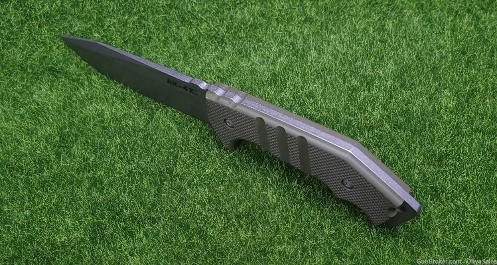 Cold Steel AK-47 Field Knife Fixed 5.5" CPM-3V Stonewashed Blade, OD Green -img-3