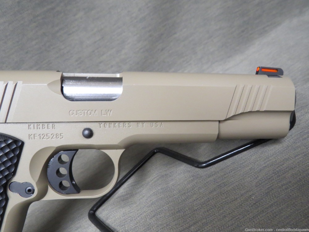 Kimber Custom LW FDE Tan 9mm Pistol w/ 6 mags holsters 10+1-img-5
