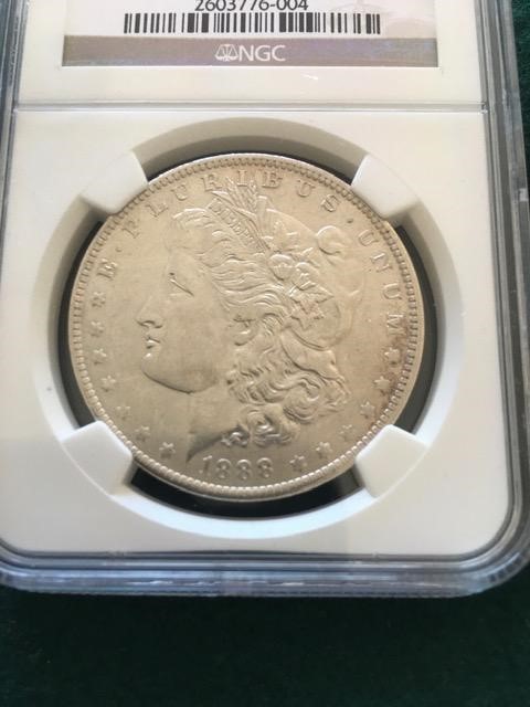 1888 O $1 US Morgan Silver Dollar - Graded by NGC-img-1