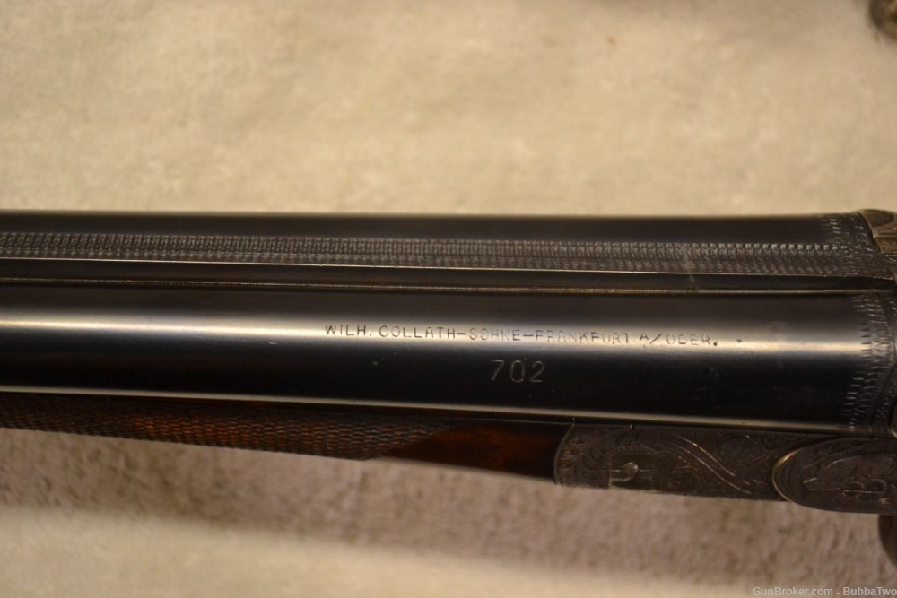 Wilh. Collath 16 gauge SXS hammerless shotgun, 28.75' barrels, pre 1930.-img-5