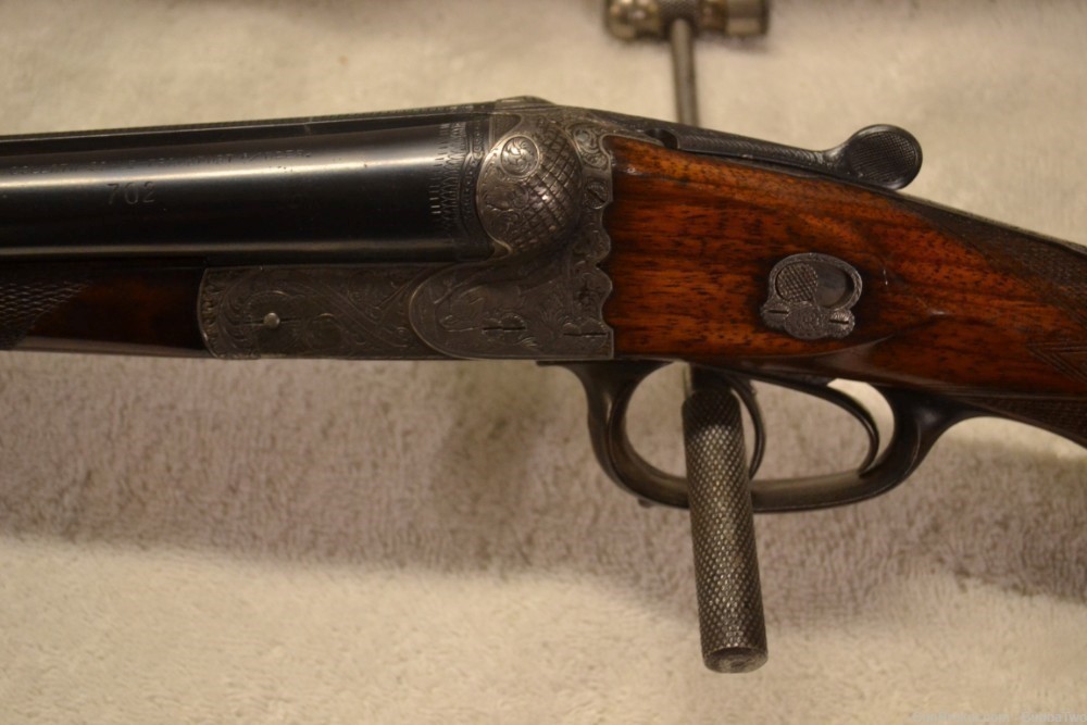 Wilh. Collath 16 gauge SXS hammerless shotgun, 28.75' barrels, pre 1930.-img-4