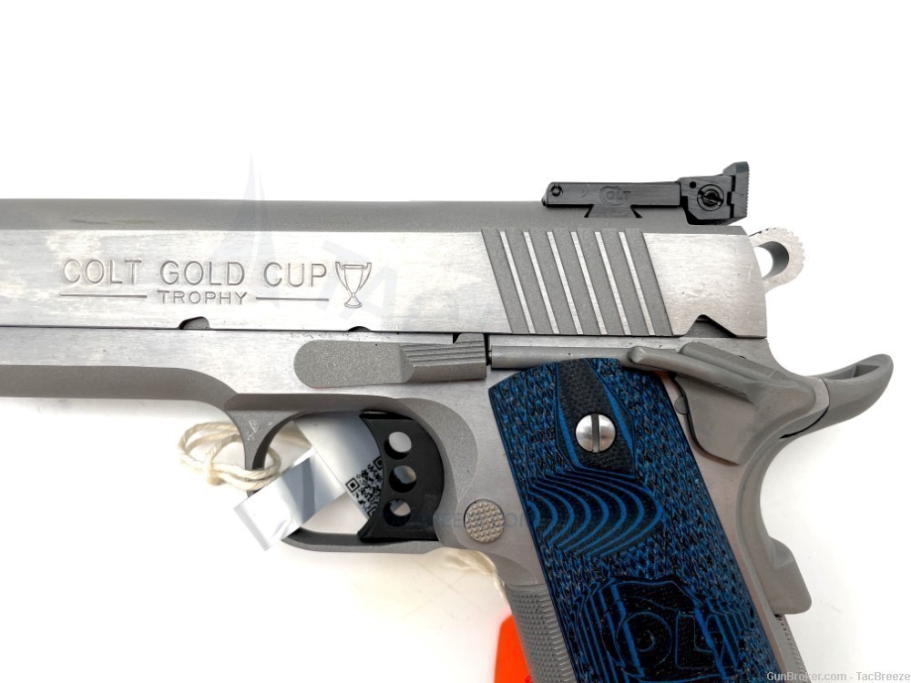 COLT 1911 GOLD CUP TROPHY COLT TROPHY GOLD  .45 CUP NEW 45 CHECKER -img-2