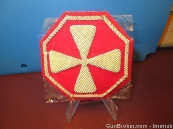 Hand embroidered 8th. Army Patch, Korean War-img-1