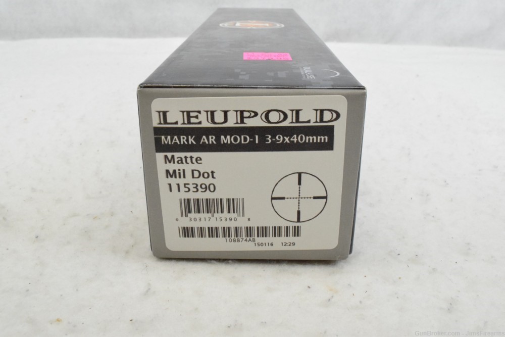 NEW - Leupold Mark AR Mod 1 3-9X40 Riflescope Mil-Dot - #115390-img-2