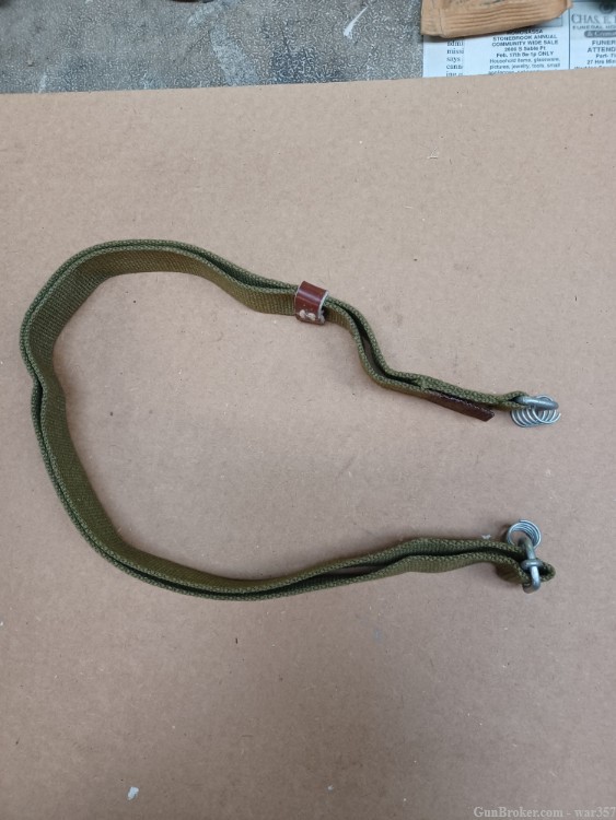 Chinese Norinco SKS/AK Type 56 Jungle no-rot type Sling w/spring ends-img-1