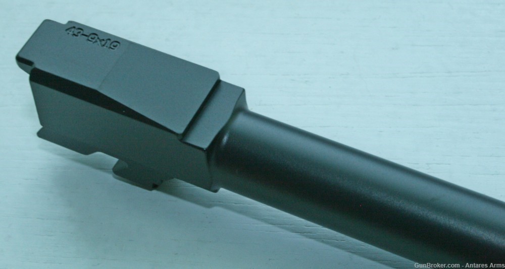 Threaded Barrel for Glock 43 DLC Black 9x19 9mm NEW 1/2x28 G43-img-2