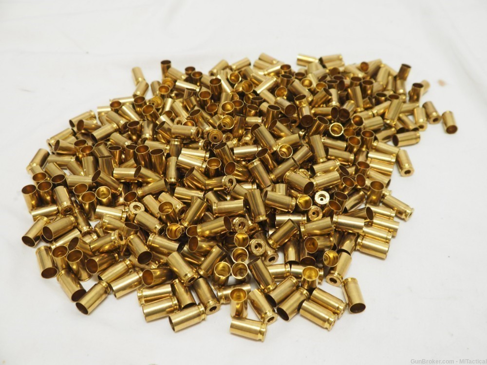 9mm NEW Brass 500 Pieces R-P Pistol Brass - Ready To Ship-img-1