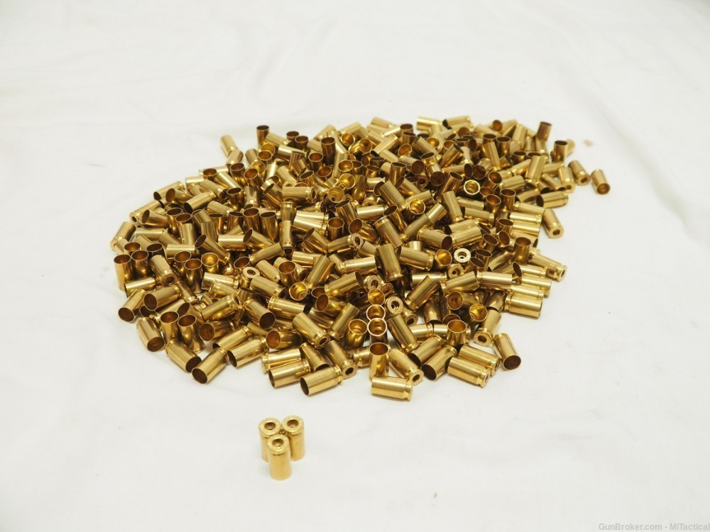 9mm NEW Brass 500 Pieces R-P Pistol Brass - Ready To Ship-img-0