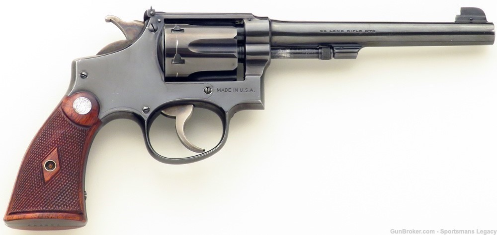 Smith & Wesson Outdoorsman .22 LR, 1931, early serial, 80%, layaway-img-0