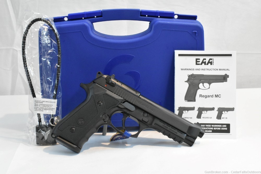 EAA/GIRSAN REGARD MC SEMI AUTO PISTOL, 9MM, 4.9" BRL 18 RND 390080-img-0