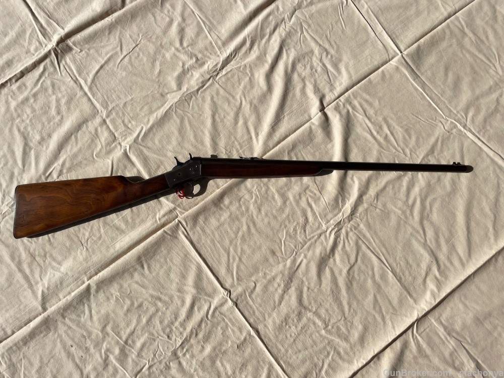 Remington Model 4 Rolling Block 22 LR Single Shot Good Condition-img-0