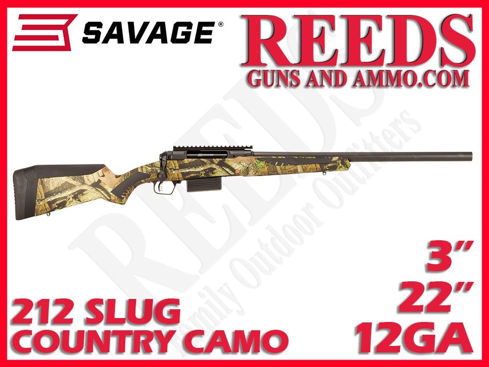 Savage 212 Slug Country Camo 12 Ga 3in 22in 57376-img-0