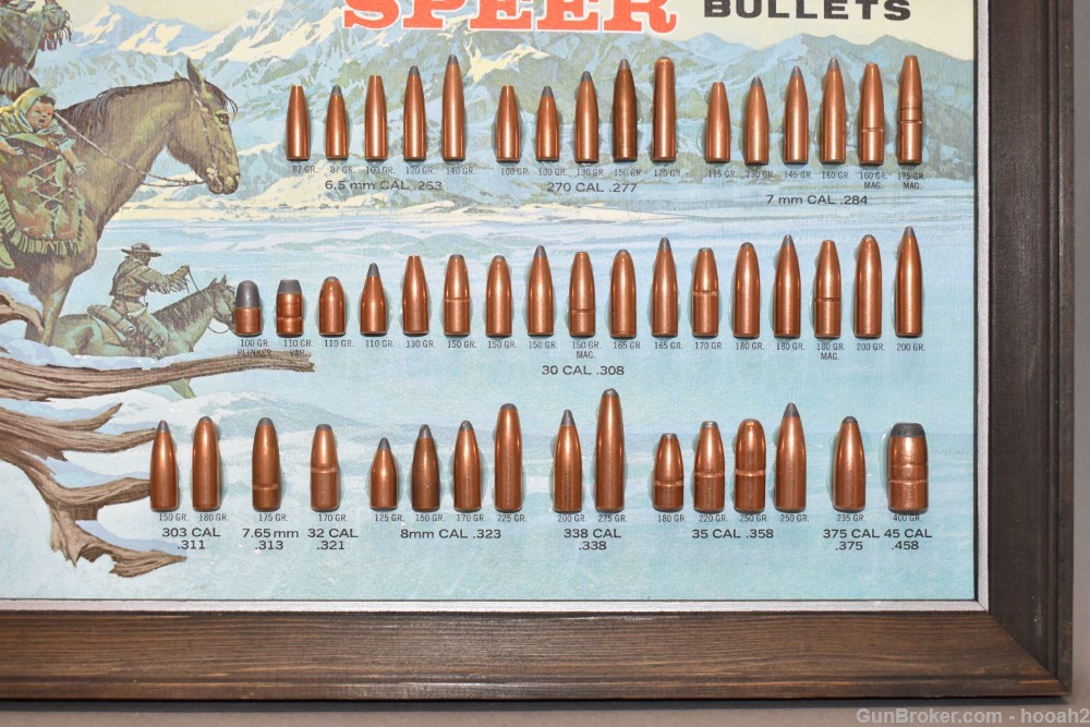 Vintage Speer Bullet Board Lewis & Clark Advertisement Please READ-img-4