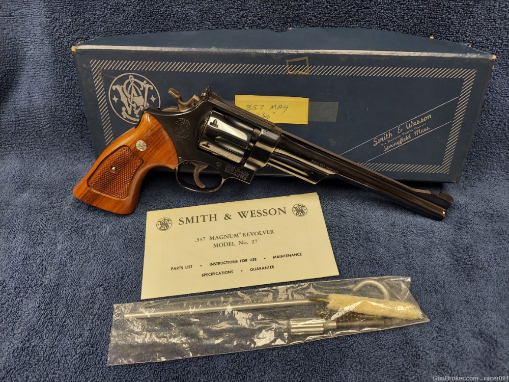 SMITH & WESSON MODEL 27-2 REVOLVER IN .357 MAGNUM CAL. 8-3/8" BBL (1973)-img-1
