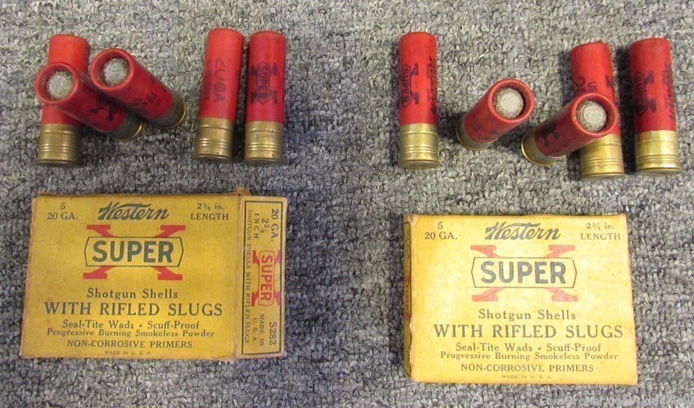 Western Super X vintage 20 GA slugs-img-5