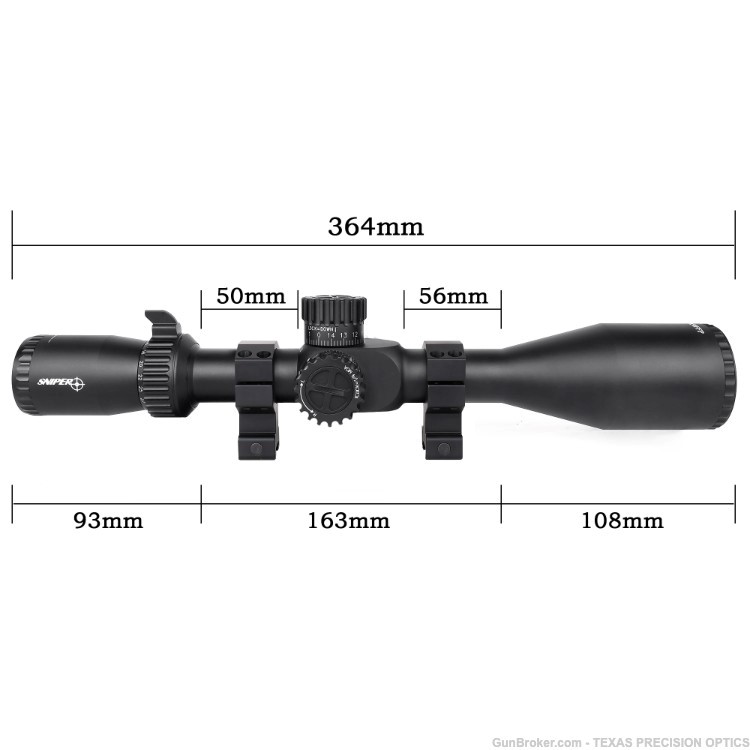 Sniper 4.5-18x44FFP Rifle Scope Parallax Adjustment Hunting Scope -img-4