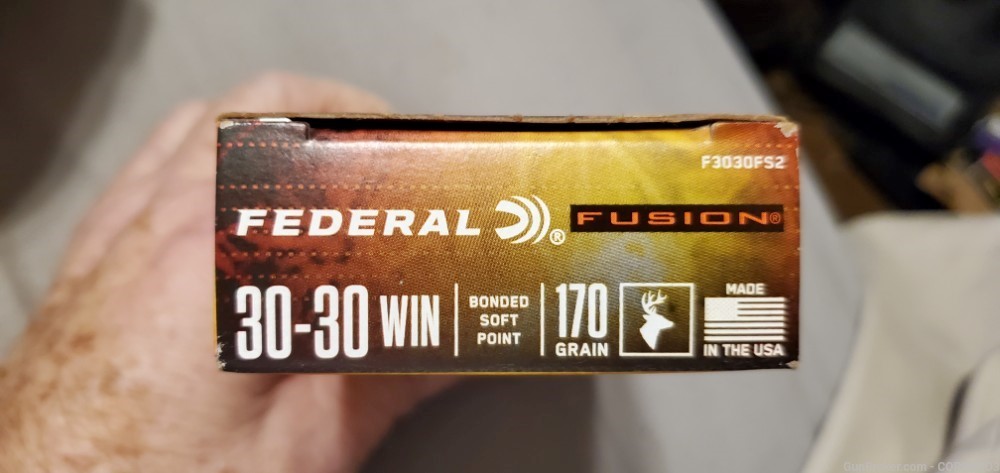 Federal 30-30 ammo  170 gr. 100 rounds soft point controlled expansion-img-1