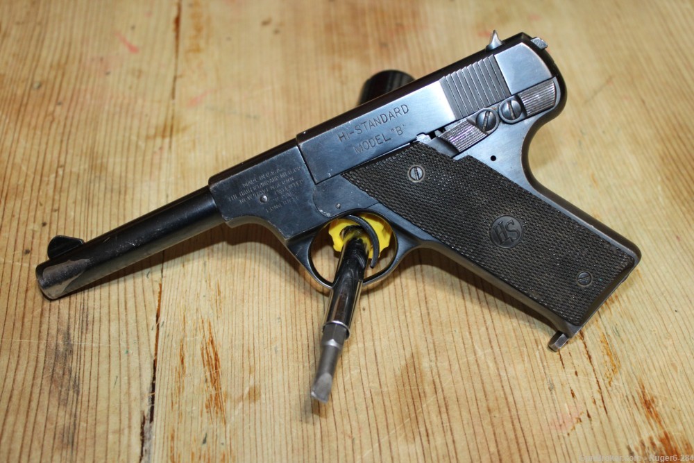 Hi Standard Model B Type IA 22LR 4.5" Pistol-img-0
