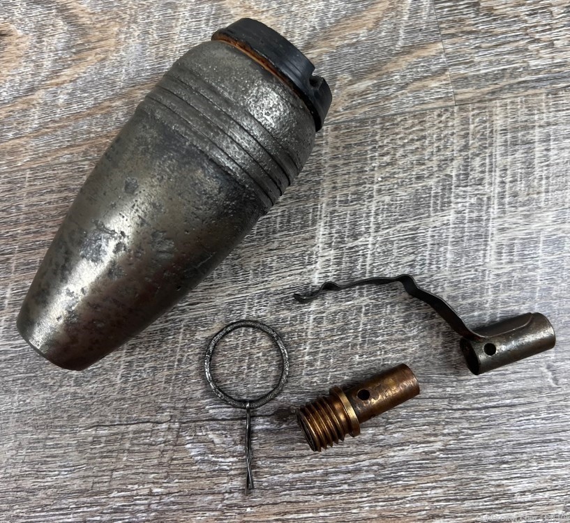 Original Russian WW2 Blockade improvised Grenade with fuze (O284)-img-4