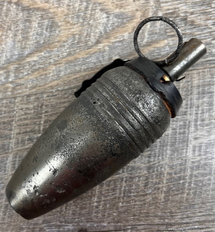 Original Russian WW2 Blockade improvised Grenade with fuze (O284)-img-1