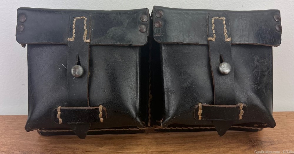 Original WW2 German G43 leather pouch GEWEHR 43 k43 Bla 1944 (o336)-img-1