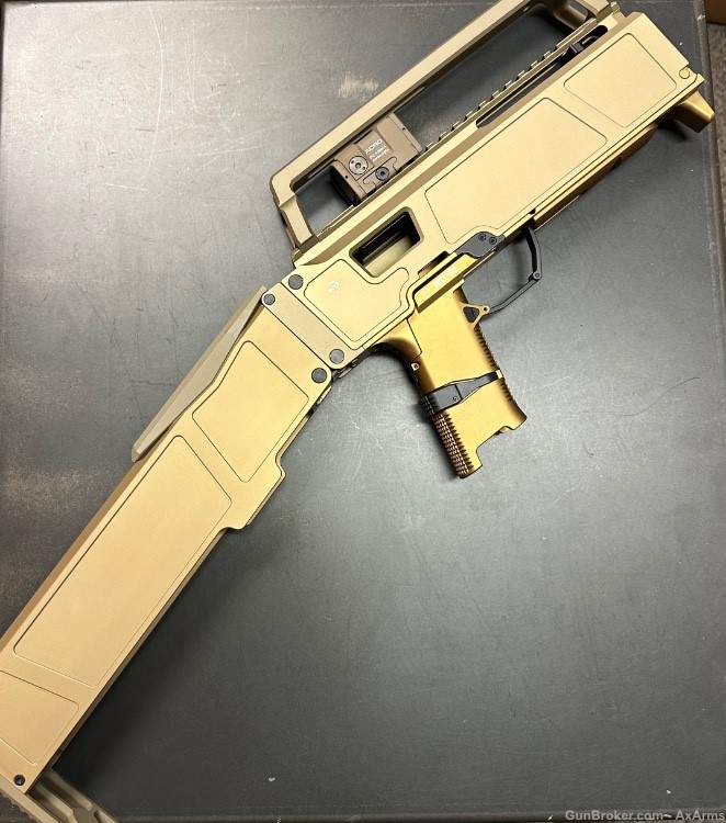 B&T Coyote Tan Anodized FDE BWC9 Chassis for SIG P320 With ACRO P2 Optic-img-4