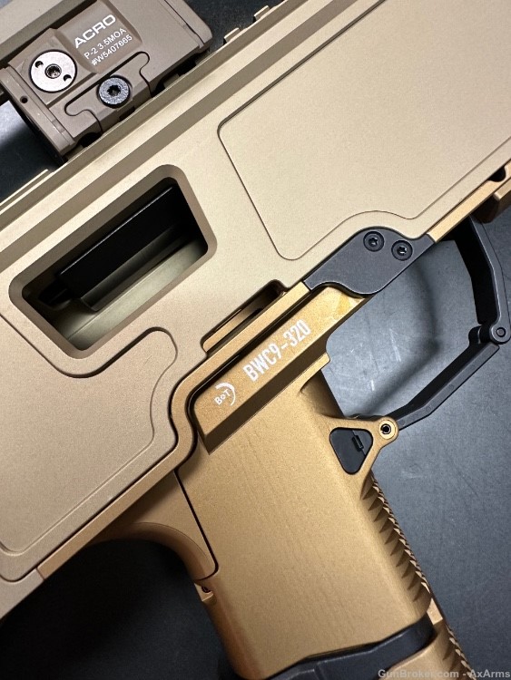 B&T Coyote Tan Anodized FDE BWC9 Chassis for SIG P320 With ACRO P2 Optic-img-3