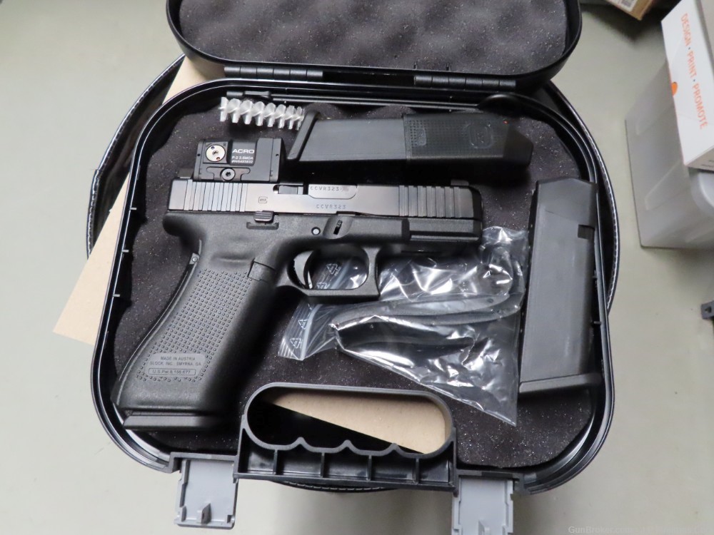 NIB GLOCK MODEL 45 WITH AIMPOINT ACRO P2 PRICE INCLUDES SHIPPING!-img-0