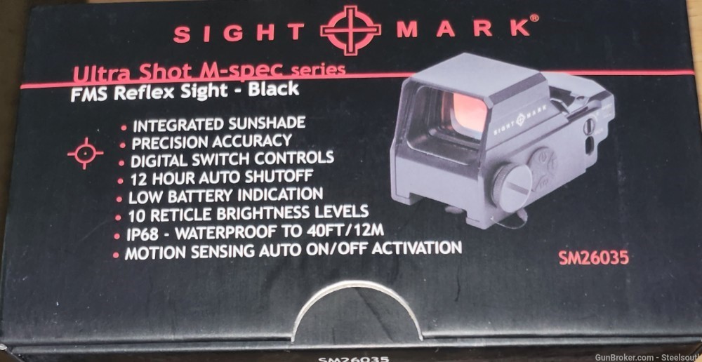 Sightmark SM26035 Reflex Sight and SM19063 T-3 Magnifer and 5 extra batteri-img-0