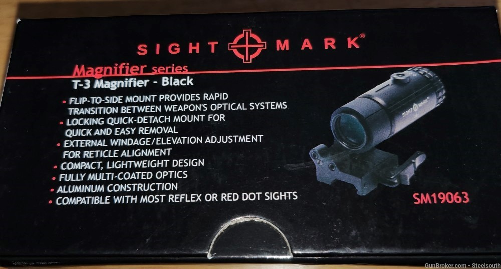 Sightmark SM26035 Reflex Sight and SM19063 T-3 Magnifer and 5 extra batteri-img-1