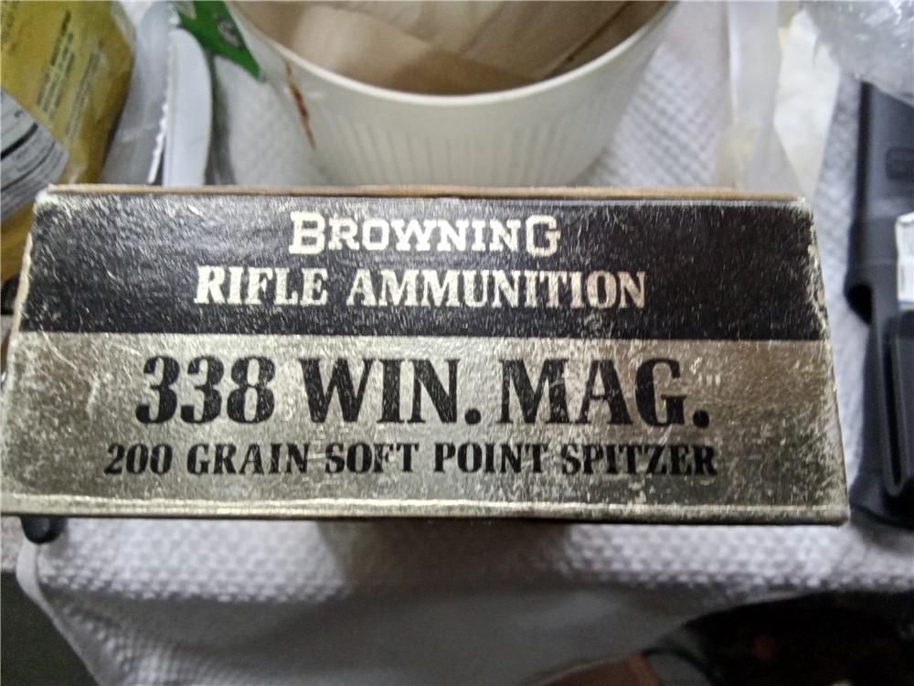 Vintage Browning 338 Win.Mag 200 gr. SP Spitzer ammo-img-5