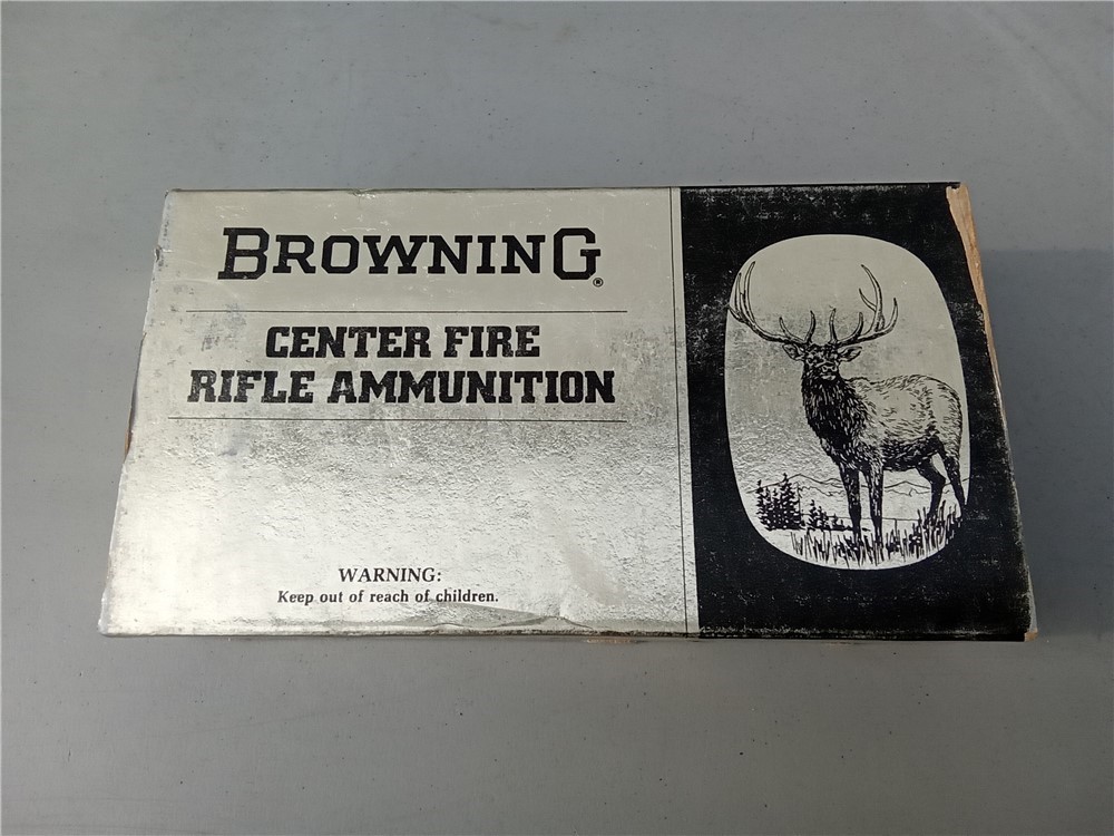 Vintage Browning 338 Win.Mag 200 gr. SP Spitzer ammo-img-2