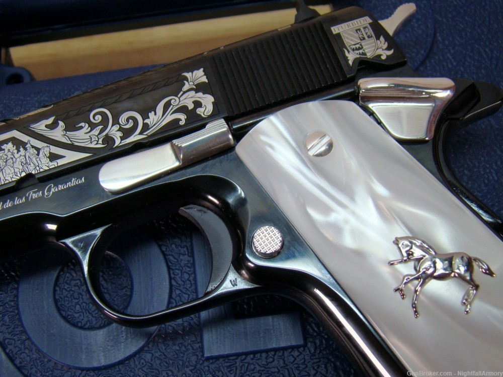 Colt The EMPEROR 1911 5" .38 Super Rare SK custom EL Aztec Pistol 1 of 200 -img-14