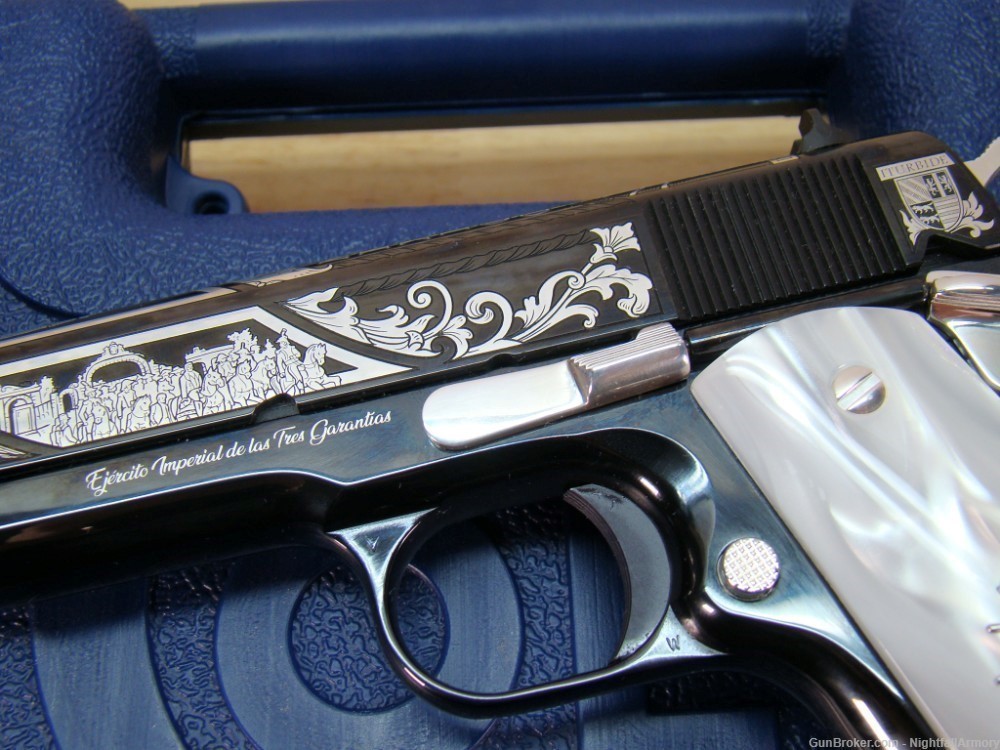 Colt The EMPEROR 1911 5" .38 Super Rare SK custom EL Aztec Pistol 1 of 200 -img-16
